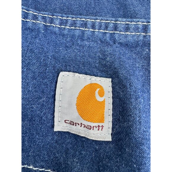 Carhartt Men Dungaree Fit Work Uniform Denim Jeans 29X30 - Picture 2 of 7